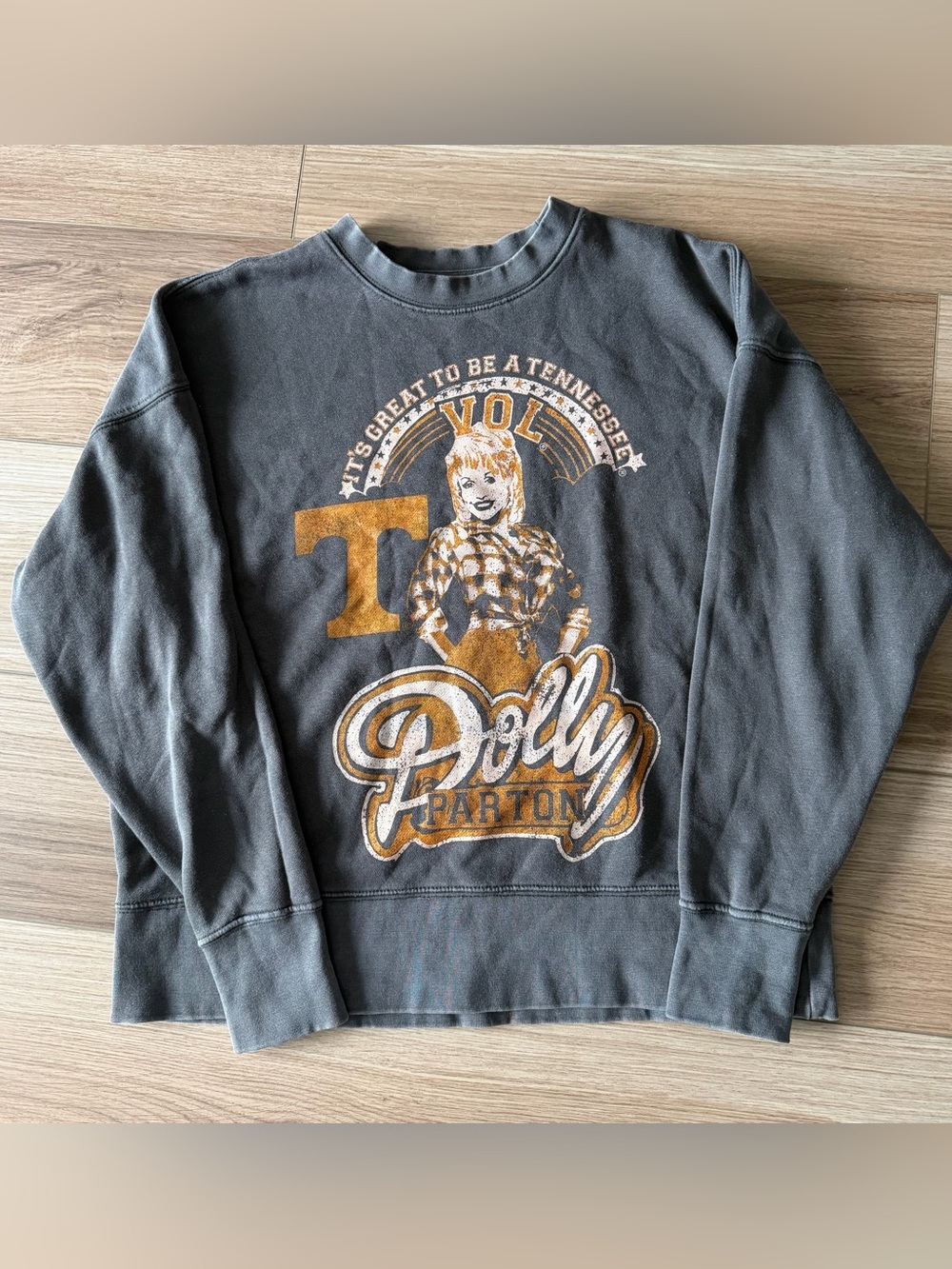Dolly Parton Tennessee Volunteers Grey Crewneck Sweatshirt